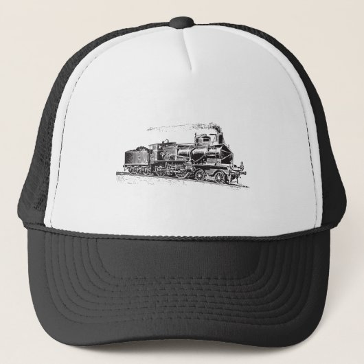 Trein 03 - zwart trucker pet (Voorkant)