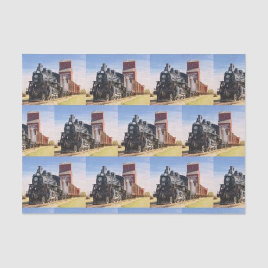 Trein 1 tissuepapier (Voorkant)