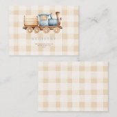  trein 1e verjaardag register informatiekaartje (Voorkant / Achterkant)