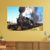 Trein 2 verpakt canvas afdruk (Insitu (Woonkamer))