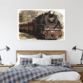 Trein 6 Verpakt Canvas Afdruk (Insitu (Slaapkamer))