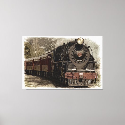 Trein 6 Verpakt Canvas Afdruk (Voorkant)