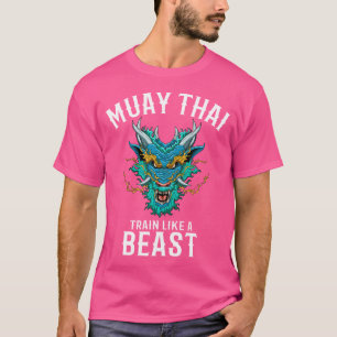 Trein als een beest Muay Thai Dragon T-shirt
