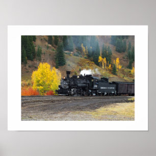 Trein arriveert in Silverton Poster