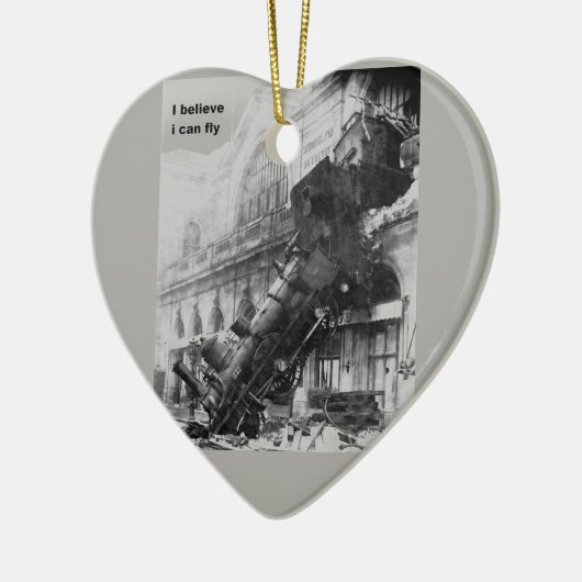 trein believe it can fly keramisch ornament (Links)