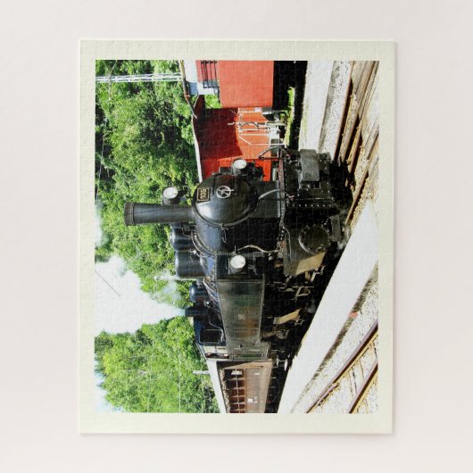 Trein bij Chamby, Zwitserland Legpuzzel (Verticaal)