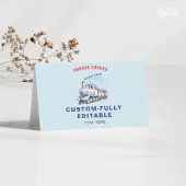 Trein Birthda Gevouwen Voedsel Tent Kaart, Chugga  Kaart