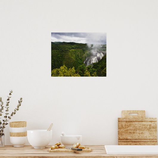 Trein boven Herfsten van Barron Poster (Keuken)