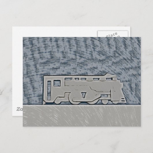 Trein Briefkaart (Voorkant / Achterkant)