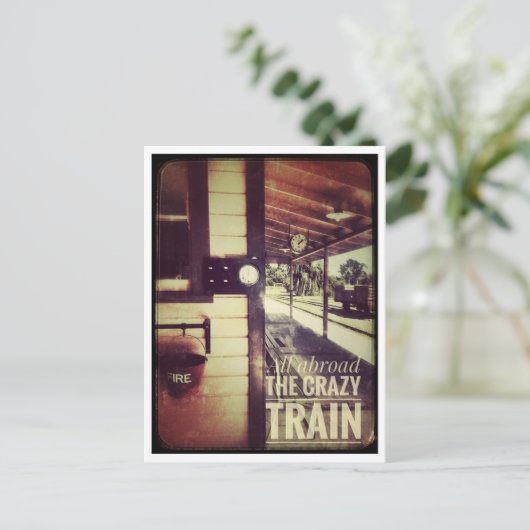 trein briefkaart (Staand voorkant)