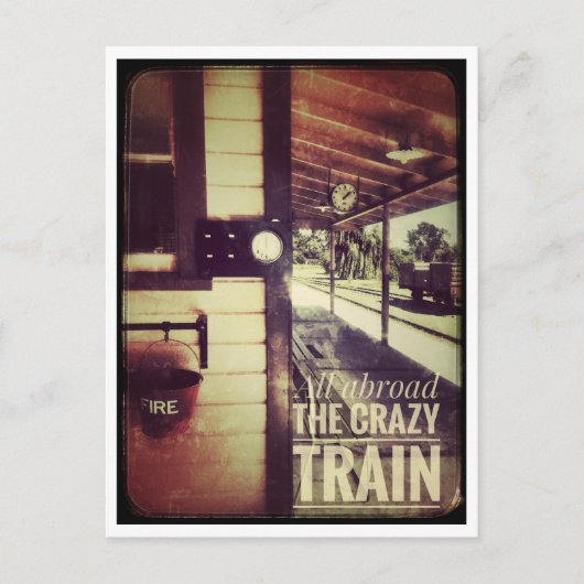 trein briefkaart (Voorkant)