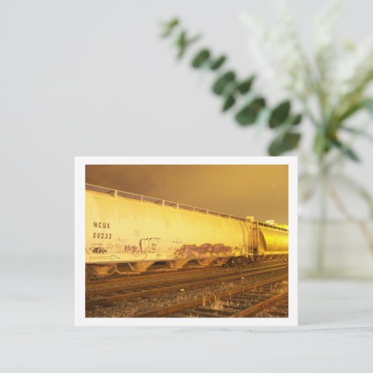 trein briefkaart (Staand voorkant)