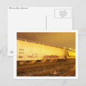 trein briefkaart (Voorkant / Achterkant)