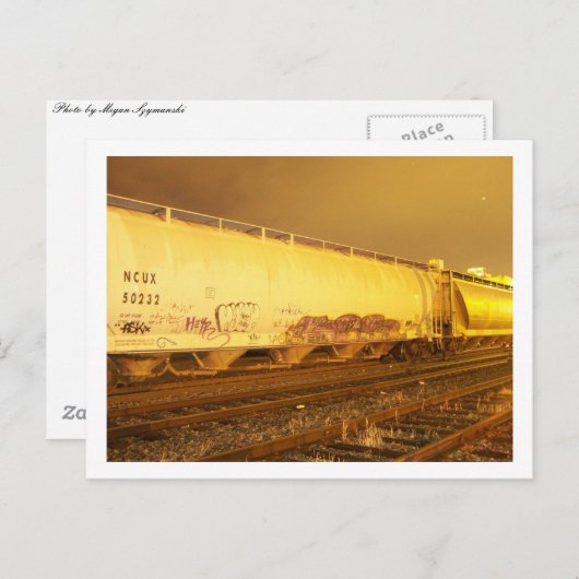 trein briefkaart (Voorkant / Achterkant)