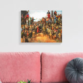 Trein - Burger - De champagnefoto 1869 Canvas Afdruk (Insitu (Woonkamer))