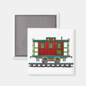 Trein Caboose Auto Magneten (Voorkant / Achterkant)