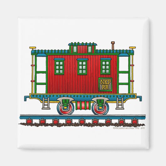Trein Caboose Auto Magneten (Voorkant)