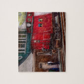 Trein - Caboose - Eindpunt Legpuzzel (Verticaal)