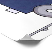 Trein canvas schilderij poster (Hoek)