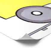 Trein canvas schilderij poster (Hoek)