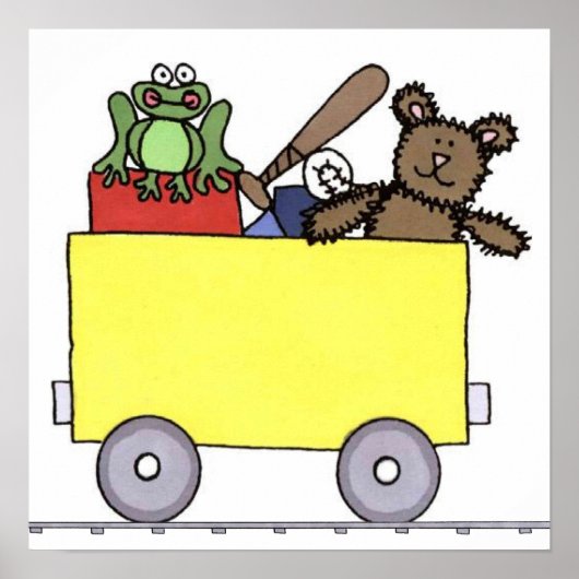 Trein canvas schilderij poster (Voorkant)