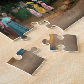 Trein - Catskills, NY - Wachten op vertrek 1902 Legpuzzel (Zijkant)