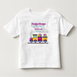 Trein Chugga Choo Cartoon Tweede Verjaardag Kinder Shirts