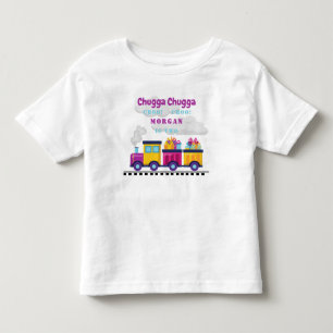 Trein Chugga Choo Cartoon Tweede Verjaardag Kinder Shirts
