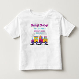 Trein Chugga Choo Cartoon Verjaardag voor elke lee Kinder Shirts