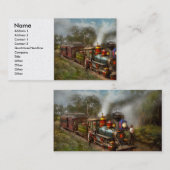 Trein - De Staalweg 1896 Visitekaartje (Voorkant / Achterkant)