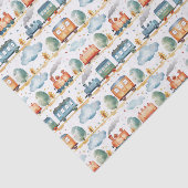 Trein Decoupage Tissuepapier (Detail)