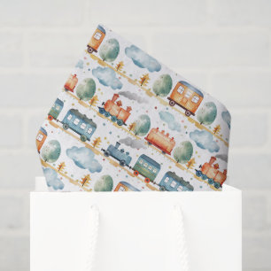 Trein Decoupage Tissuepapier