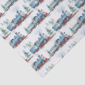 Trein Decoupage Tissuepapier (Detail)