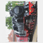 TREIN DIE HET STATION VERLAAT FLEECE DEKEN (Voorkant)