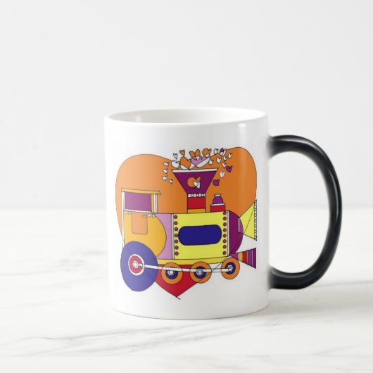 trein die verdwijnt magische mok (Rechts)