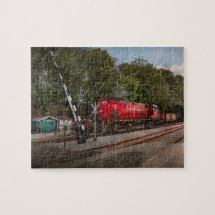 Trein - Diesel - Kijk uit voor de Locomotief Legpuzzel