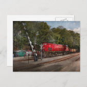 Trein - Diesel - Let op de locomotief Briefkaart (Voorkant / Achterkant)