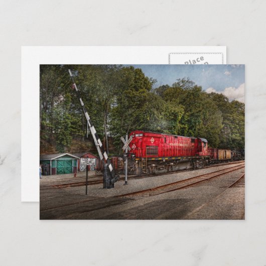 Trein - Diesel - Let op de locomotief Briefkaart (Voorkant / Achterkant)