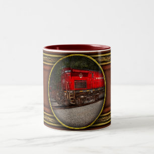 Trein - Diesel - Morristown Erie Tweekleurige Koffiemok