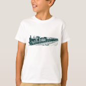  trein - Donkergroen T-shirt (Voorkant)