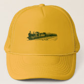 trein - Donkergroen Trucker Pet (Voorkant)
