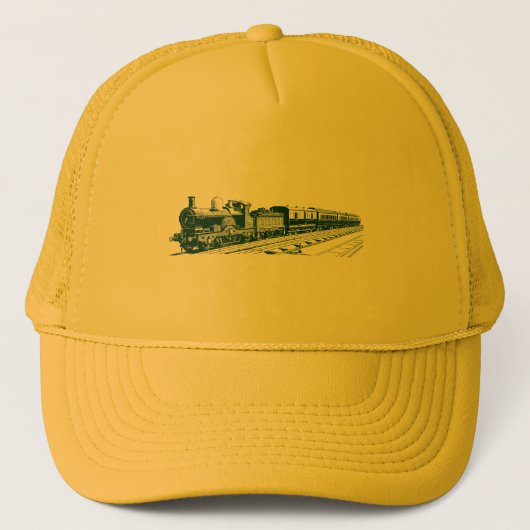 trein - Donkergroen Trucker Pet (Voorkant)