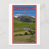 Trein door de Zwitserse Alpen Briefkaart (Voorkant)