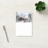  trein door het winterlandschap post-it® notes (Kantoor)