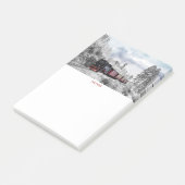 trein door het winterlandschap post-it® notes (Schuin)