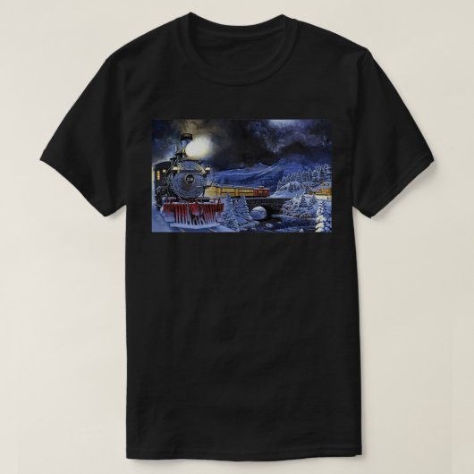 Trein door winterbergstad t-shirt (Design voorkant)
