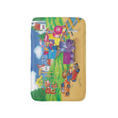 trein en auto badmat (Voorkant Verticaal)