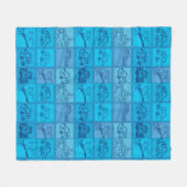 trein en auto fleece deken (Voorkant (Horizontaal))