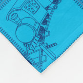 trein en auto fleece deken (Hoek)