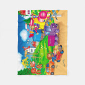 trein en auto fleece deken (Voorkant)